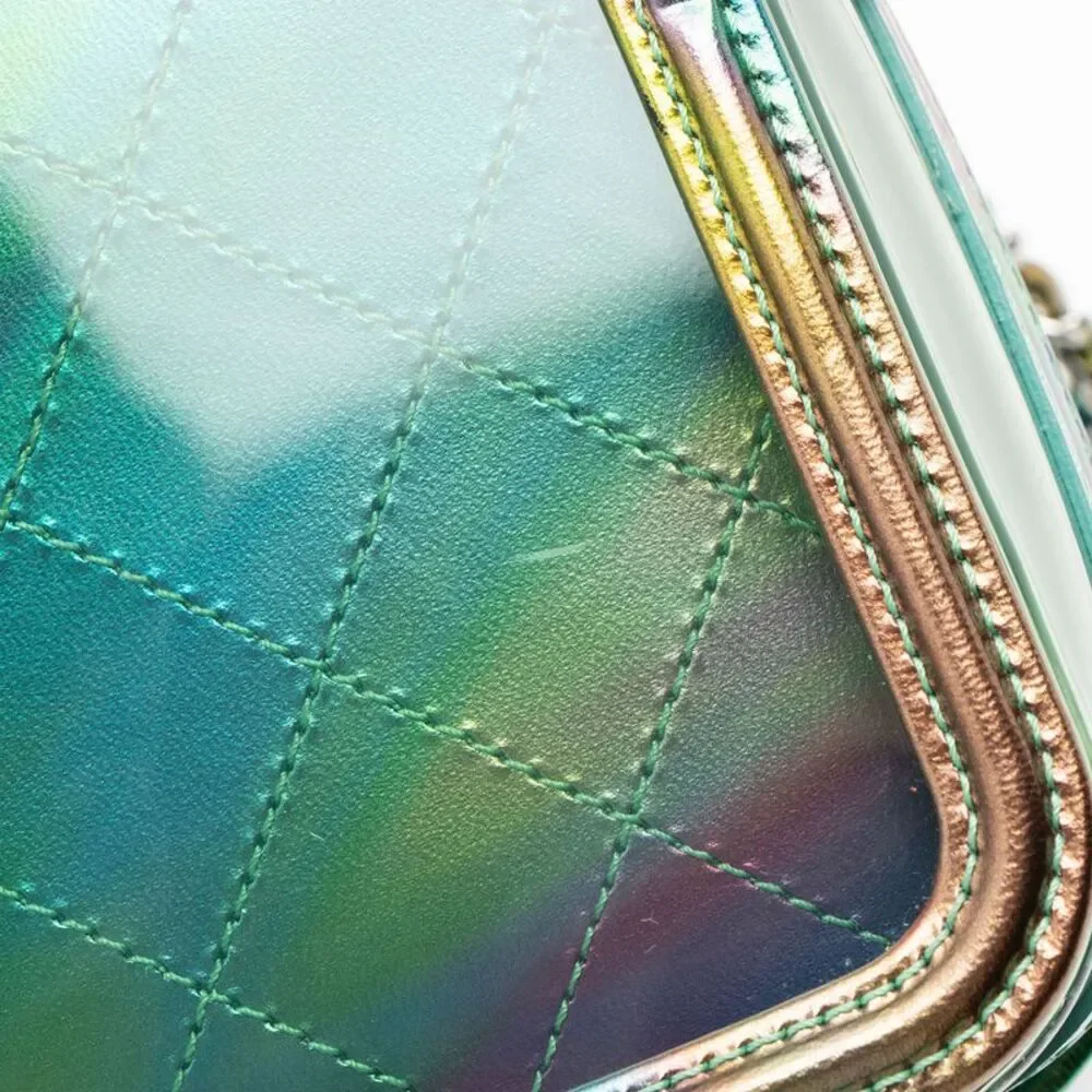 Chanel PVC Rainbow CC Filigree Small Vanity Case
